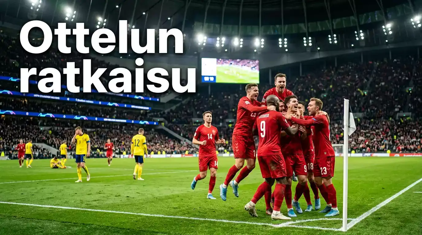 Pudotuspelien avausottelun loppuhetket SoFi Stadiumilla – pelaajat juhlivat ratkaisumaalia