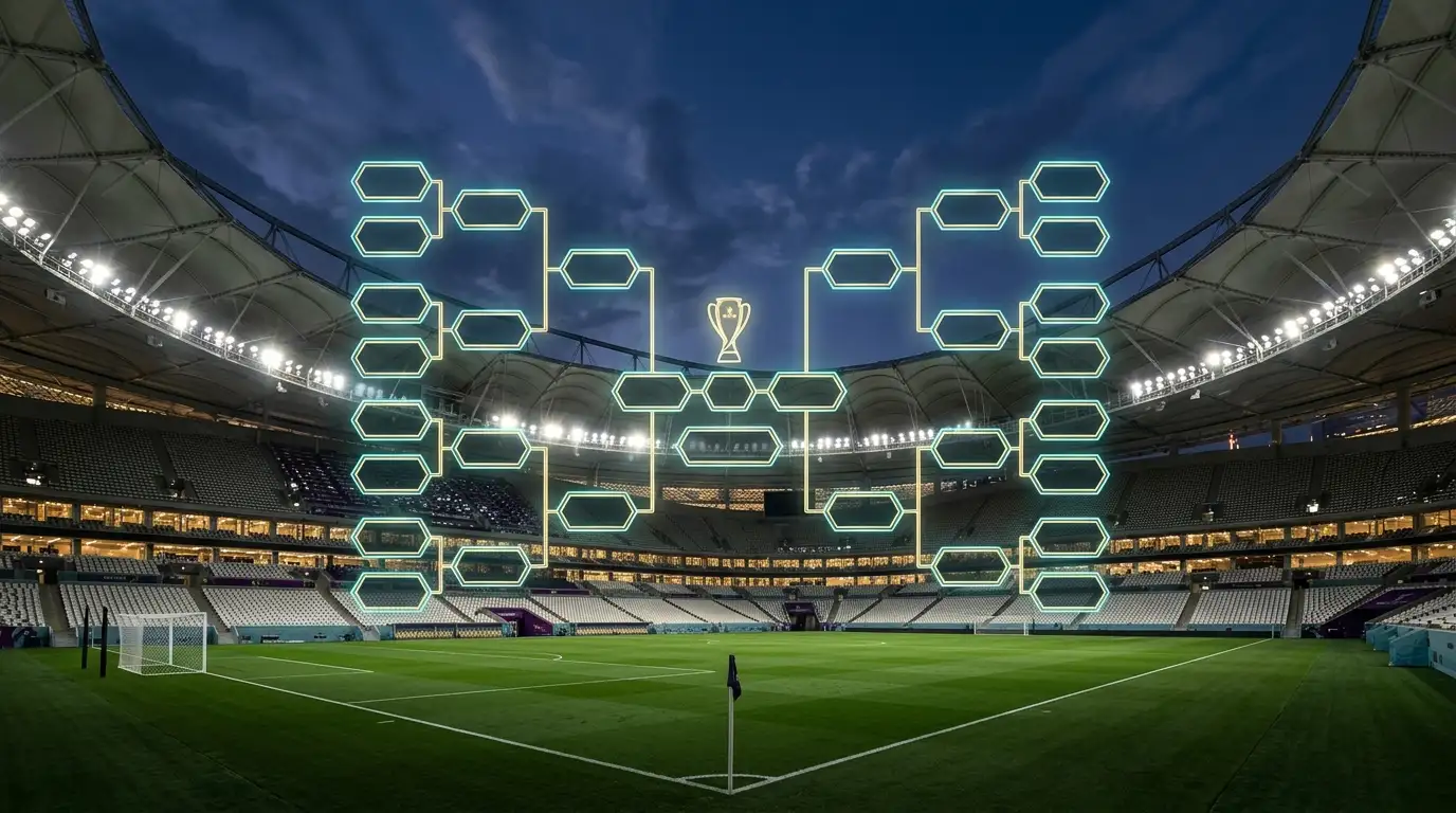 Pudotuspelikaavio ja MM-stadionin valot – 16 parhaan vaihe alkaa