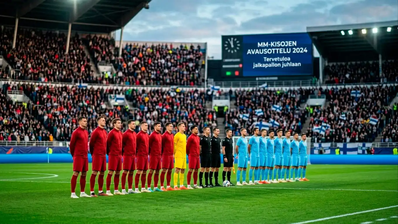 Espanjan ja Uruguayn pelaajat vastakkain MM-ottelussa 2026